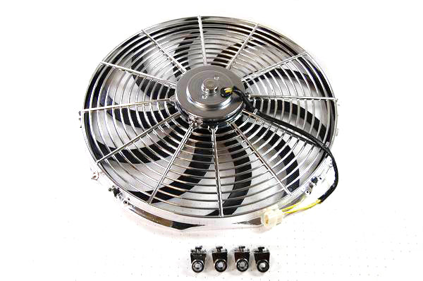 RACING POWER CO-PACKAGED R1207 - 16In Electric Fan Curved Blades image