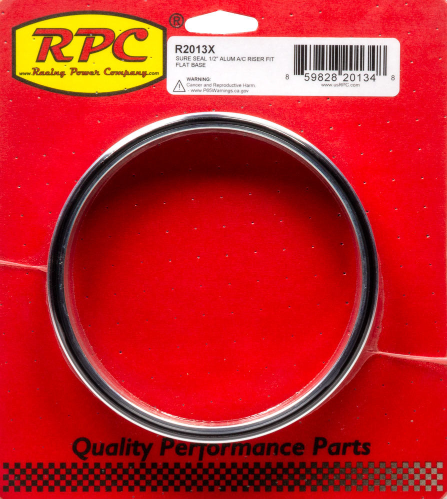 RACING POWER CO-PACKAGED R2013X - Sure Seal 1/2In Alum A/ C Riser Fit Flat Base image