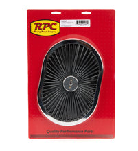 Load image into Gallery viewer, RACING POWER CO-PACKAGED R2216T - 12in Super Flow Oval Air Cleaner Black Mesh image