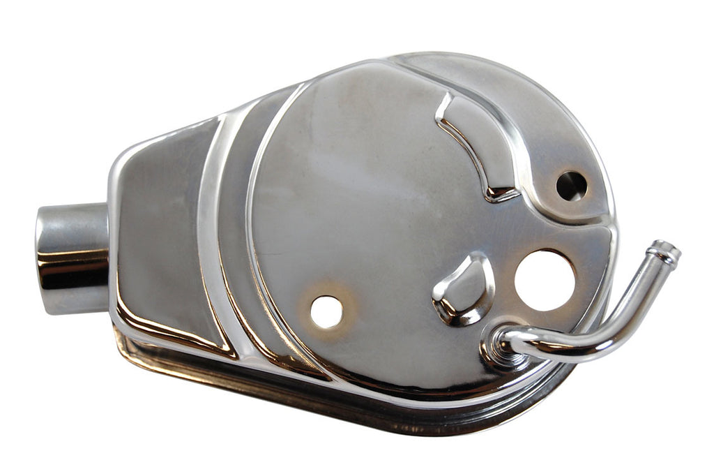 RACING POWER CO-PACKAGED R3812 - Power Steering Pump Rese rvoir Only Chrome image