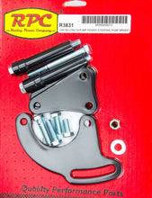 Load image into Gallery viewer, RACING POWER CO-PACKAGED R3831 - SBC Saginaw Power Steer Bracket Lwp Black image