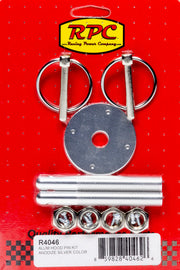 RACING POWER CO-PACKAGED R4046 - Alum Hood Pin Kit Anodiz e Silver image