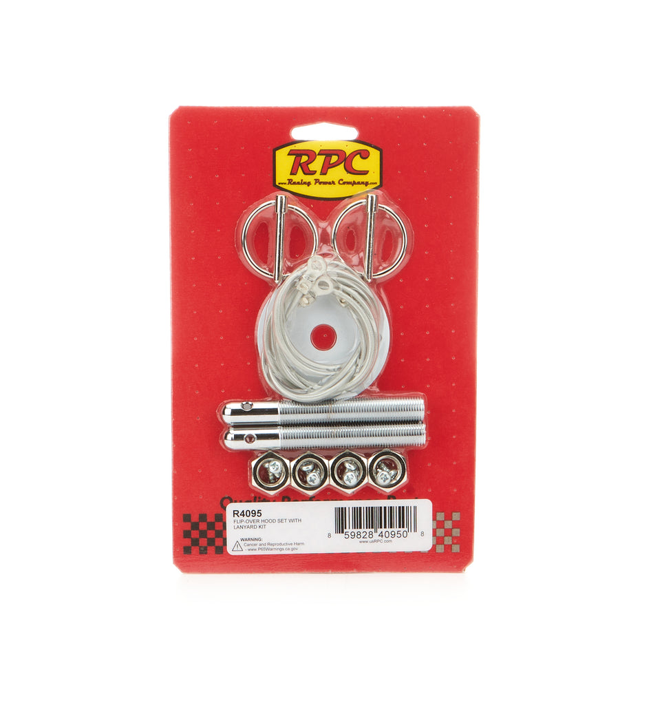 RACING POWER CO-PACKAGED R4095 - Flip-Over Hood Set With Lanyard Kit image