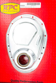 RACING POWER CO-PACKAGED R4934 - SBC Steel Timing Chain Cover Chrome image
