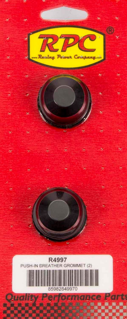 RACING POWER CO-PACKAGED R4997 - 1-1/4 OD X 3/4 ID Steel V/C PVC Grommets 2pk image