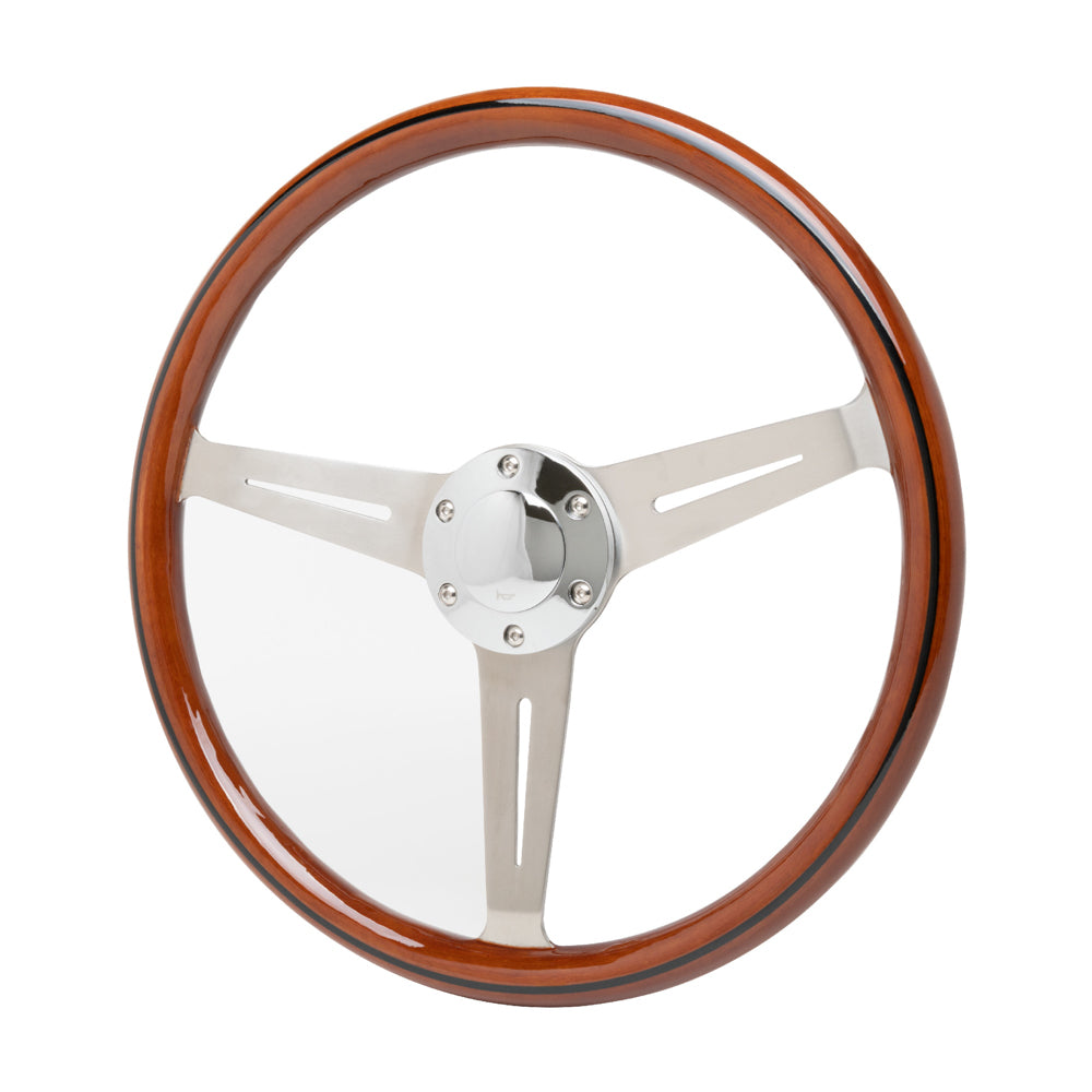 RACING POWER CO-PACKAGED R5872 - 15in Stainless Steering Wheel image