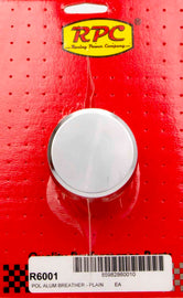 RACING POWER CO-PACKAGED R6001 - Alum Plain Push In Breather Polished image