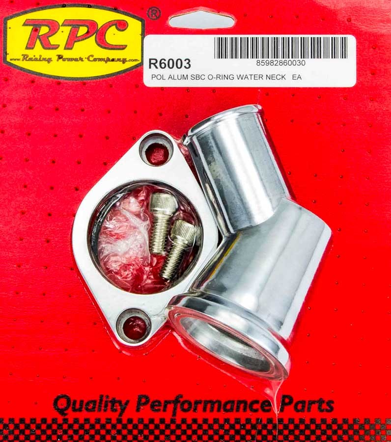 RACING POWER CO-PACKAGED R6003 - 66-75 Chevy V8 Alum 45 Deg Water Neck Polished image