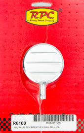 RACING POWER CO-PACKAGED R6100 - Alum Ball Milled PCV Breather Polished image