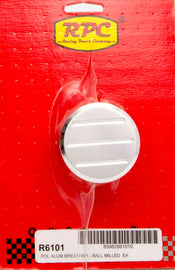 RACING POWER CO-PACKAGED R6101 - Alum Ball Milled Push In Breather Polished image