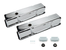 Load image into Gallery viewer, RACING POWER CO-PACKAGED R6130C - SBC Aluminum Valve Cover Chrome Ball Milled Pair image