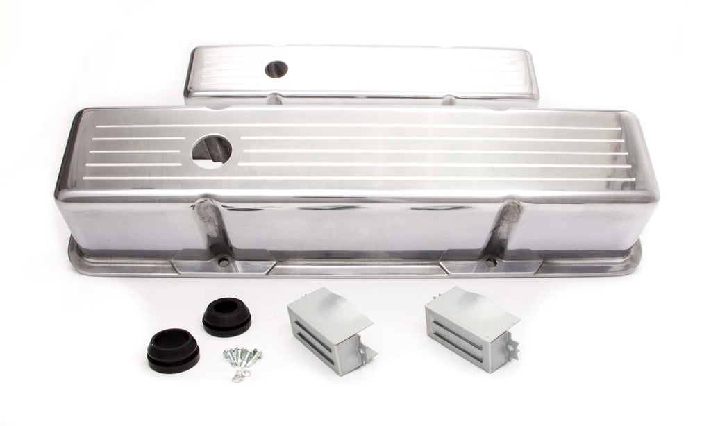 RACING POWER CO-PACKAGED R6130 - SBC Alum Tall V/C Ball Milled Polished image