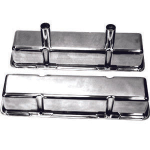RACING POWER CO-PACKAGED R6140 - Polished Alum SB Chevy Circle Track Valve Cover image