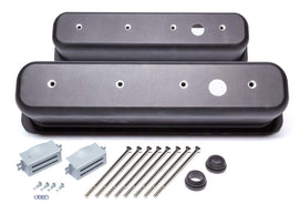 RACING POWER CO-PACKAGED R6146-1BK - Black Aluminum SBC Valve Covers Center Bolt image