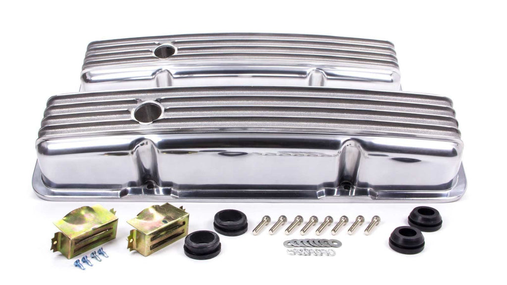 RACING POWER CO-PACKAGED R6186 - SBC Alum Finned Short V/C Polished image