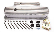 Load image into Gallery viewer, RACING POWER CO-PACKAGED R6191 - SBC Alum Finned Tall Center Bolt V/C Polished image