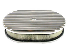 Load image into Gallery viewer, RACING POWER CO-PACKAGED R6313 - Pol Alum 12X2 All Finned Air Cleaner Kit Paper image