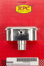 Load image into Gallery viewer, RACING POWER CO-PACKAGED R6500 - Alum Finned PCV Breather Polished image