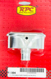 RACING POWER CO-PACKAGED R6504 - Alum Finned PCV Breather Polished/Satin image