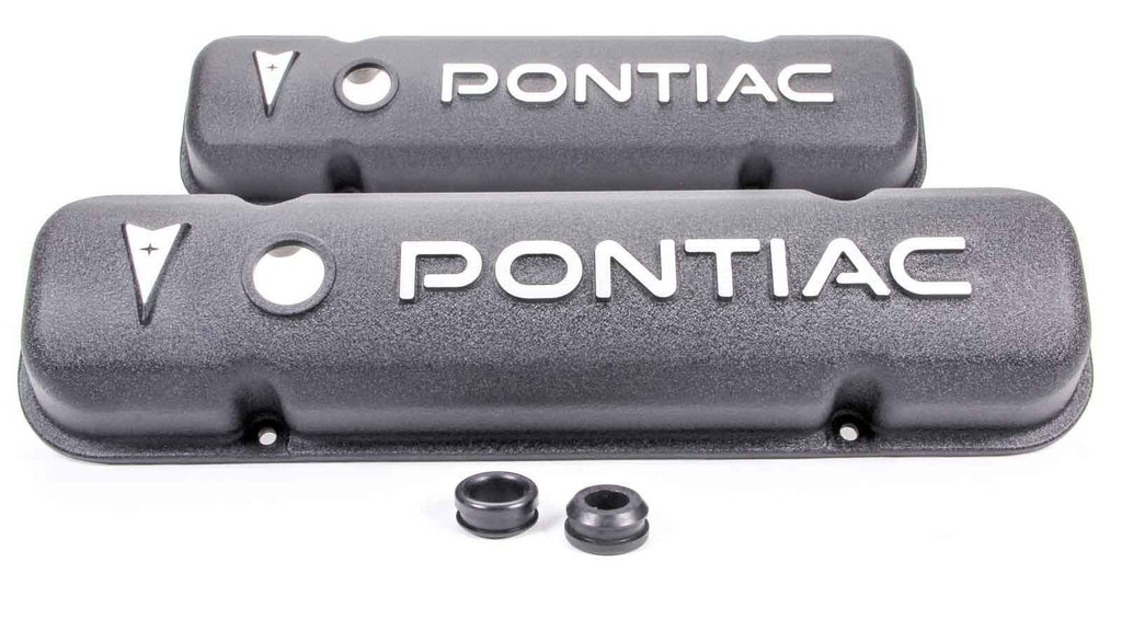 RACING POWER CO-PACKAGED R6520 - Pontiac Alum V/C Black w/Pontiac Logo image