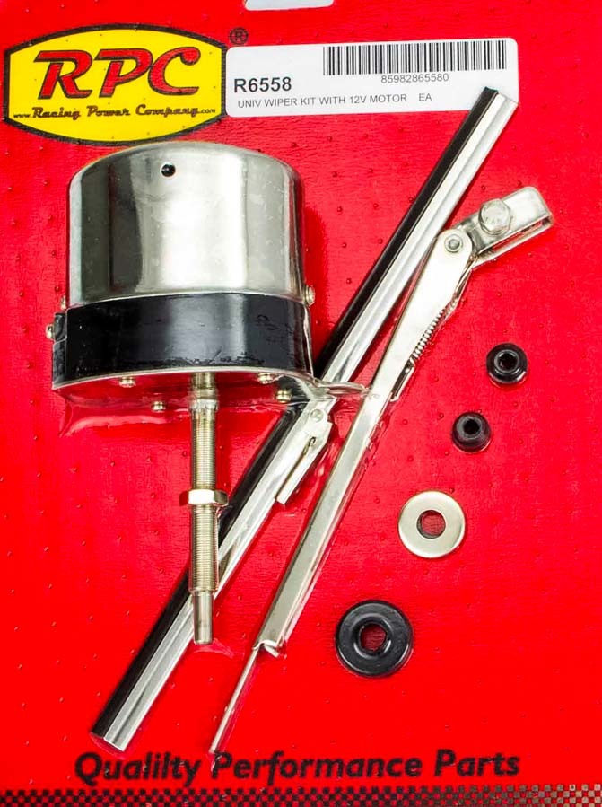 RACING POWER CO-PACKAGED R6558 - 12v S/S Wiper Motor w/Arm & Blade image