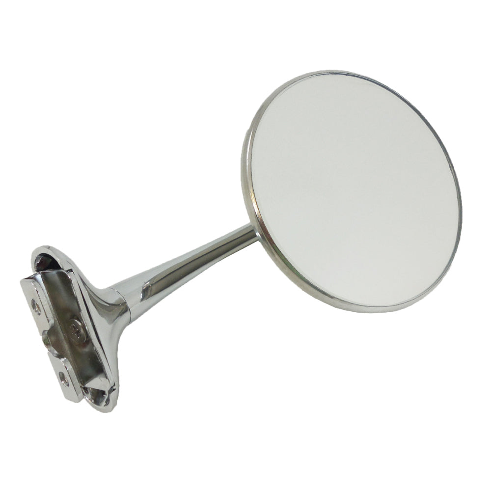 RACING POWER CO-PACKAGED R6609 - SS 4In Chrome Old Style Door Edge Mirror image