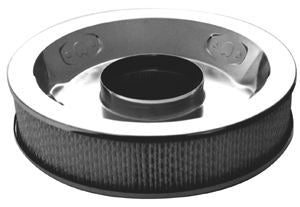 RACING POWER CO-PACKAGED R7195 - Chrome 14In X 3In Air Cleaner W/Paper Element image