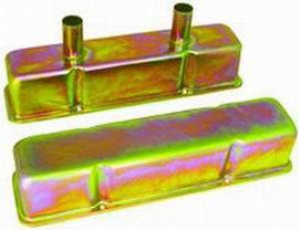 RACING POWER CO-PACKAGED R7215Z - Zinc SB Chevy Circle Track Valve Cover Pair image