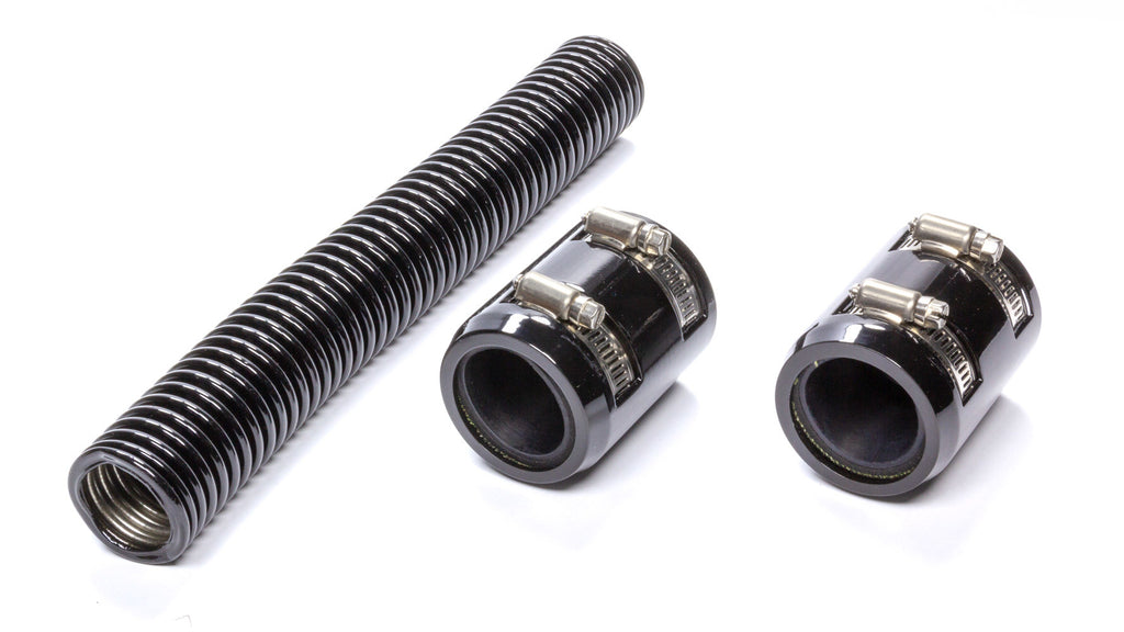 RACING POWER CO-PACKAGED R7301BK - Black 12in Stainless Radiator Hose Kit image