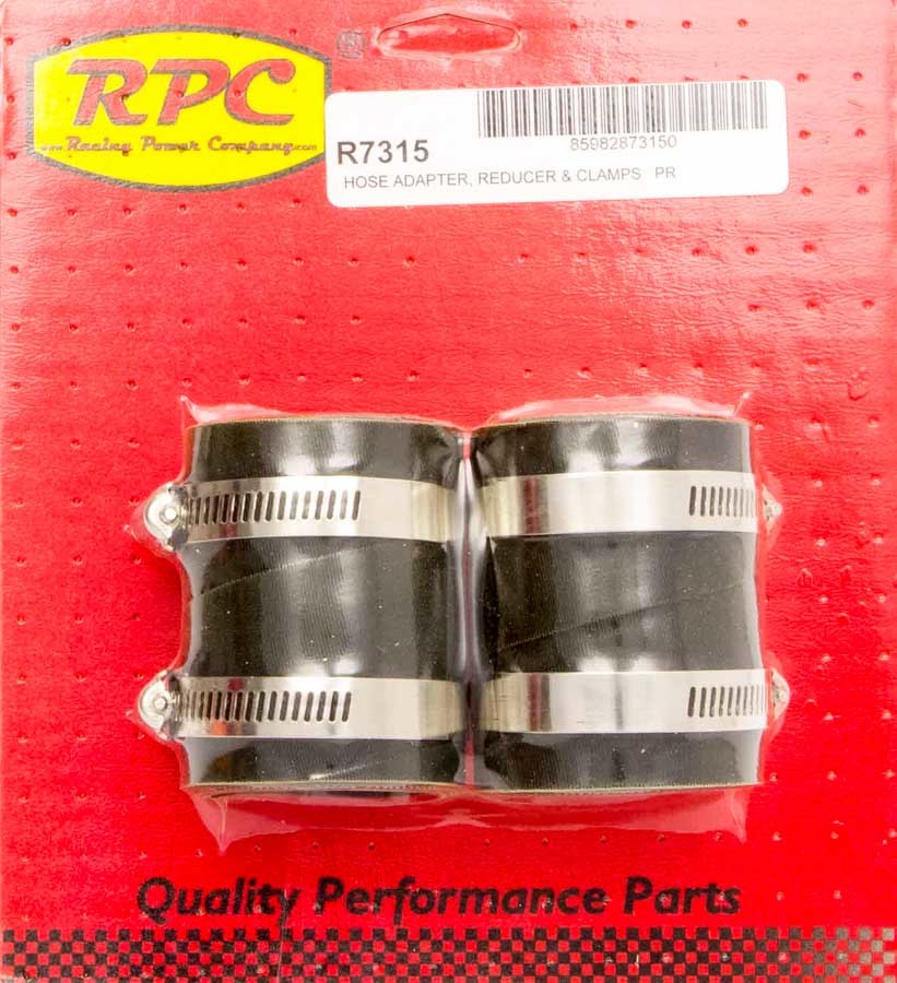 RACING POWER CO-PACKAGED R7315 - Radiator End Rubber Hose End 2in x 1.5in image