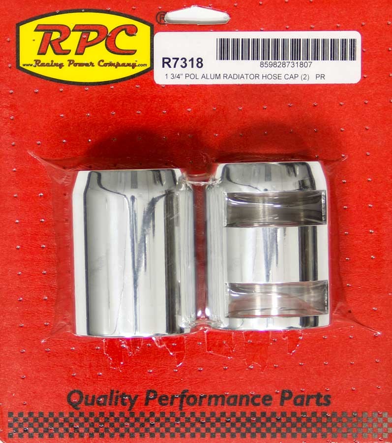 RACING POWER CO-PACKAGED R7318 - Polished Radiator Hose End Pair image