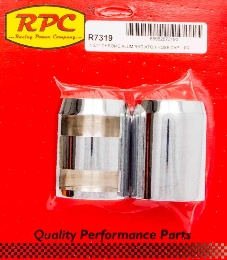 RACING POWER CO-PACKAGED R7319 - Chrome Radiator Hose End Pair image