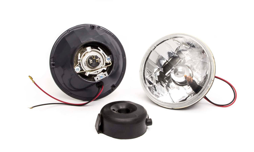 RACING POWER CO-PACKAGED R7400 - 5.75in Headlight w/H4 Bulb and Turn Signal image