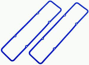RACING POWER CO-PACKAGED R7484X - Blue Rubber SB Chevy Valve Cover Gaskets Pair image