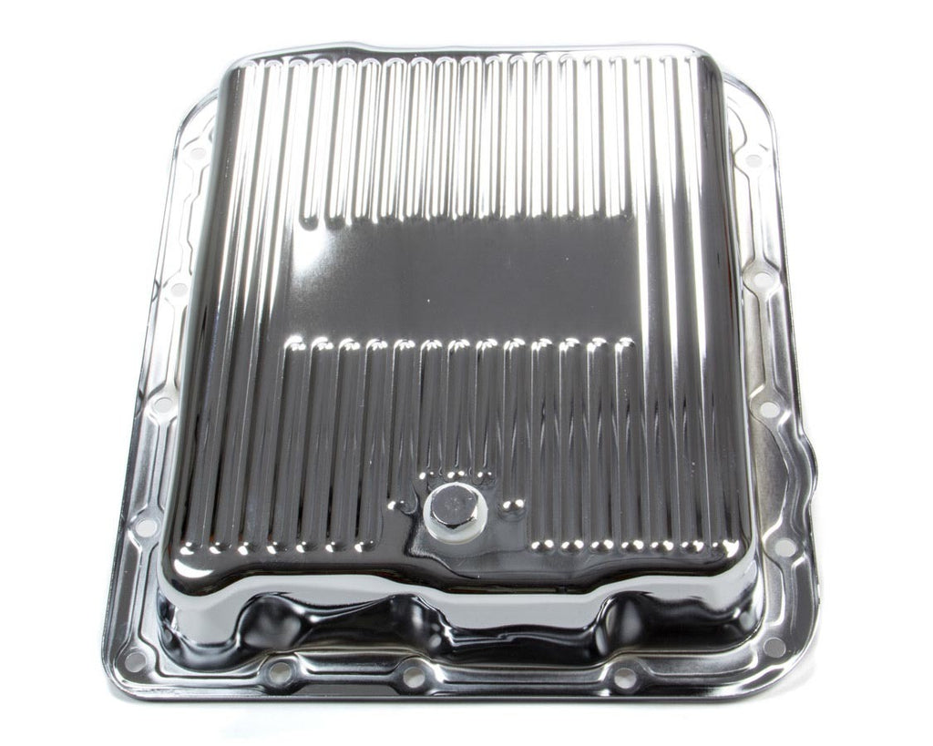 RACING POWER CO-PACKAGED R7599 - GM 700R4/4L60E Trans Pan Chrome Steel Finned image