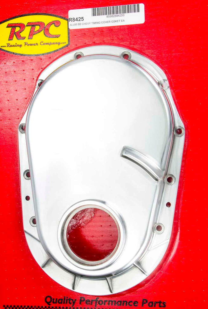 RACING POWER CO-PACKAGED R8425 - BBC 91-95 Alum Timing Chain Cover Polished image