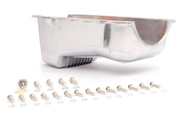 RACING POWER CO-PACKAGED R8444 - 86-   SBC Alum Stock Oil Pan Polished image