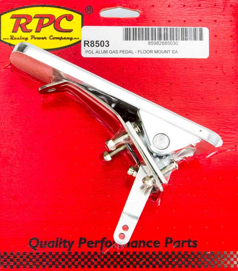 RACING POWER CO-PACKAGED R8503 - Gas Pedal Polished Alum  image