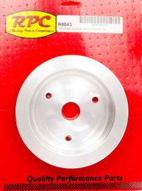 RACING POWER CO-PACKAGED R8843 - BBC SWP 2 Groove Lower Pulley Satin image