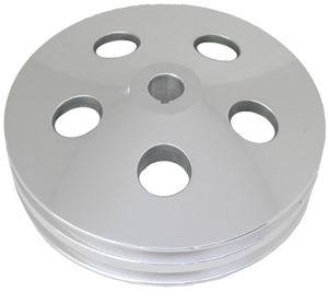 RACING POWER CO-PACKAGED R8847POL - Polished Aluminum GM 2V Power Steering Pulley image