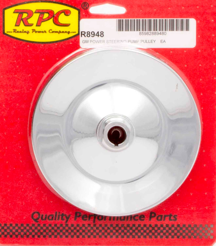 RACING POWER CO-PACKAGED R8948 - GM P/S Pulley Chrome  image
