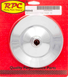 RACING POWER CO-PACKAGED R8948 - GM P/S Pulley Chrome  image