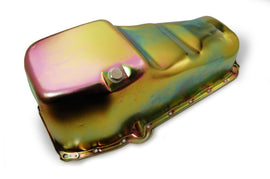 RACING POWER CO-PACKAGED R9005Z - Oil Pan SB Chevy 1965-79 Lh Dipstick - Zinc image