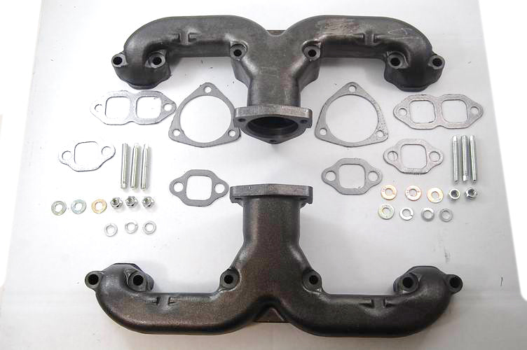 RACING POWER CO-PACKAGED R900 - 1955-57 GM Cast Iron Ram Horn Exhaust Manifold image