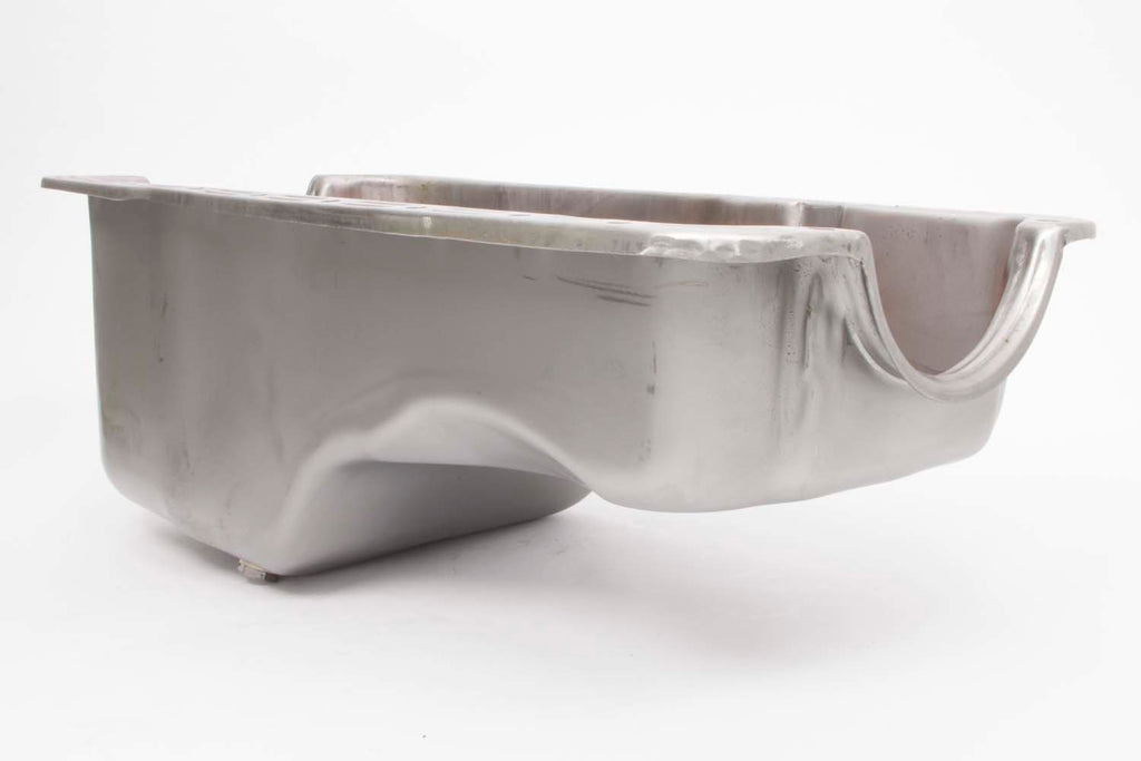 RACING POWER CO-PACKAGED R9078RAW - 65-87 SBF Steel Stock Oil Pan Unplated image