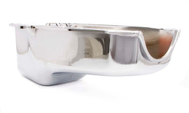 RACING POWER CO-PACKAGED R9092 - 80-85 SBC Steel Stock Oil Pan Chrome image