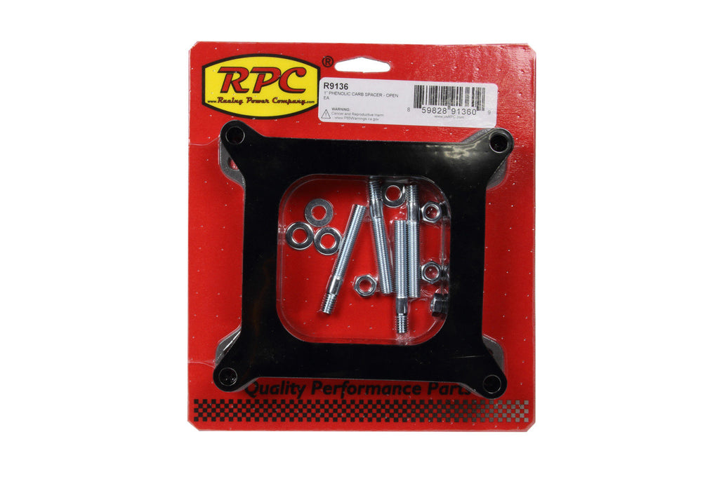 RACING POWER CO-PACKAGED R9136 - 1In Phenolic Carb Space r - Open image