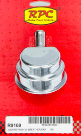 RACING POWER CO-PACKAGED R9169 - Mopar Style Chrome Breather w/Tube image