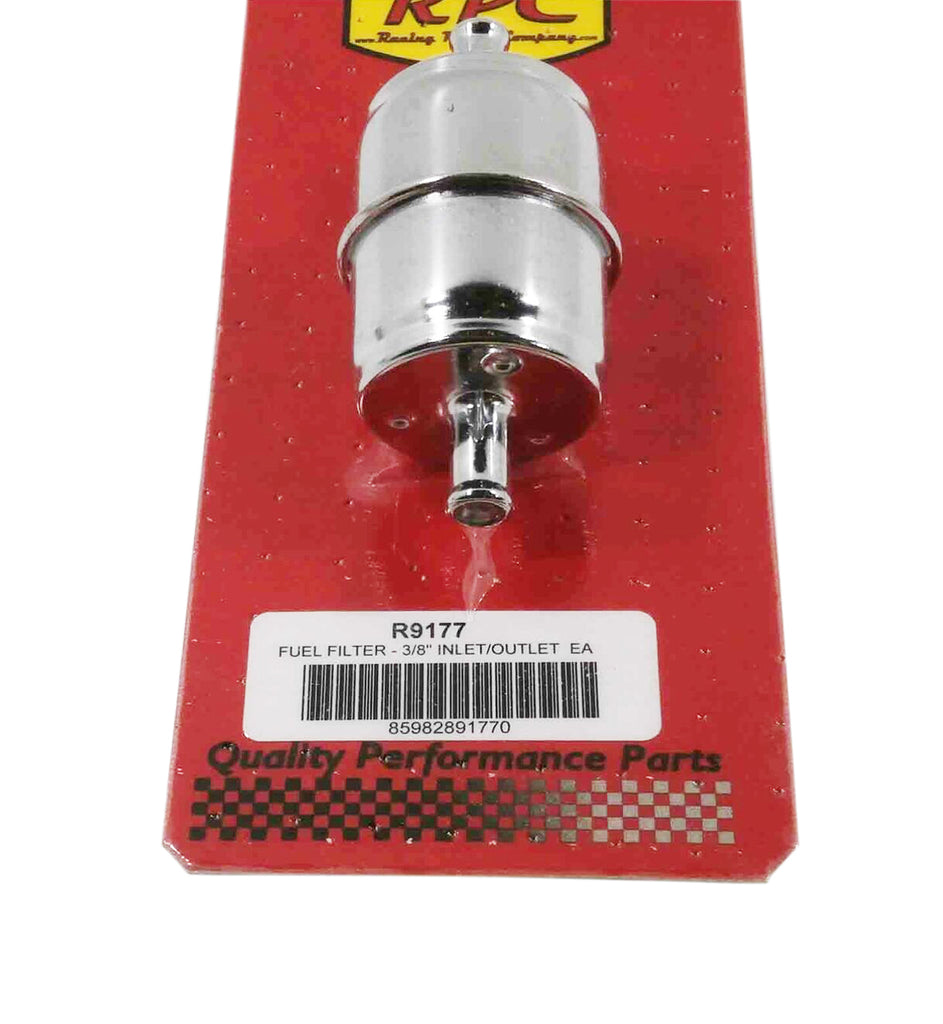 RACING POWER CO-PACKAGED R9177 - Fuel Filter - 3/8In Inl et/Outlet  Ea image