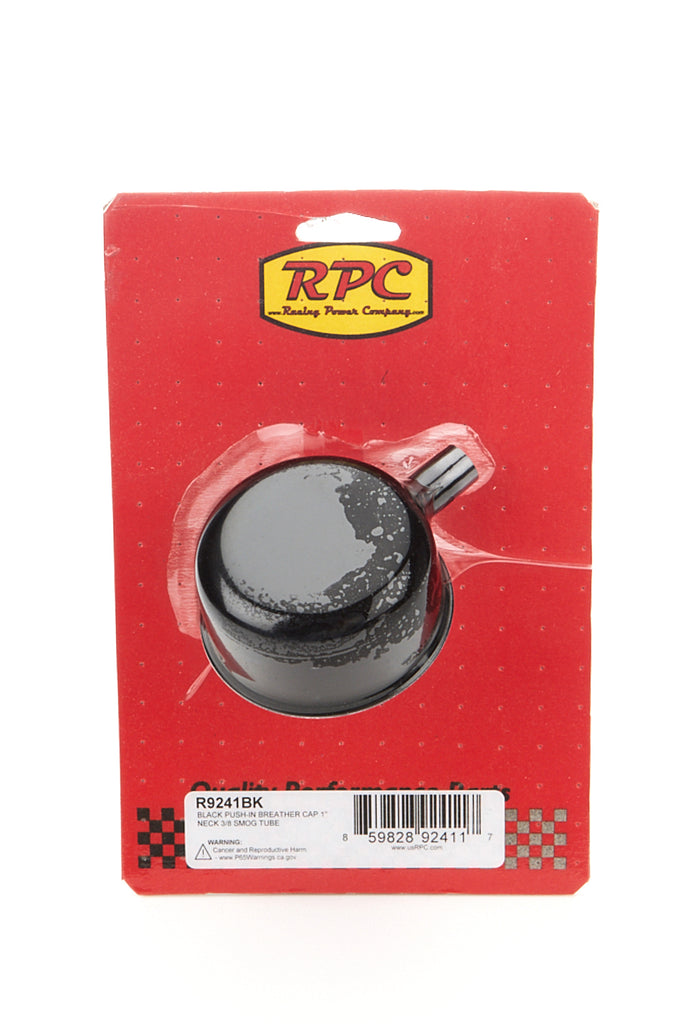 RACING POWER CO-PACKAGED R9241BK - Valve Cover Breather w/ Smog Tube Black Each image